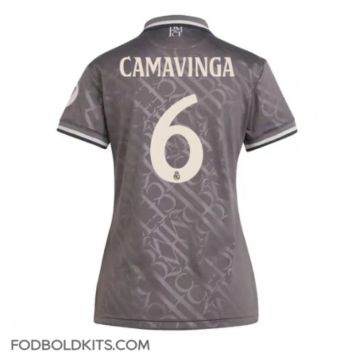 Real Madrid Eduardo Camavinga #6 Tredjetrøje Dame 2024-25 Kortærmet